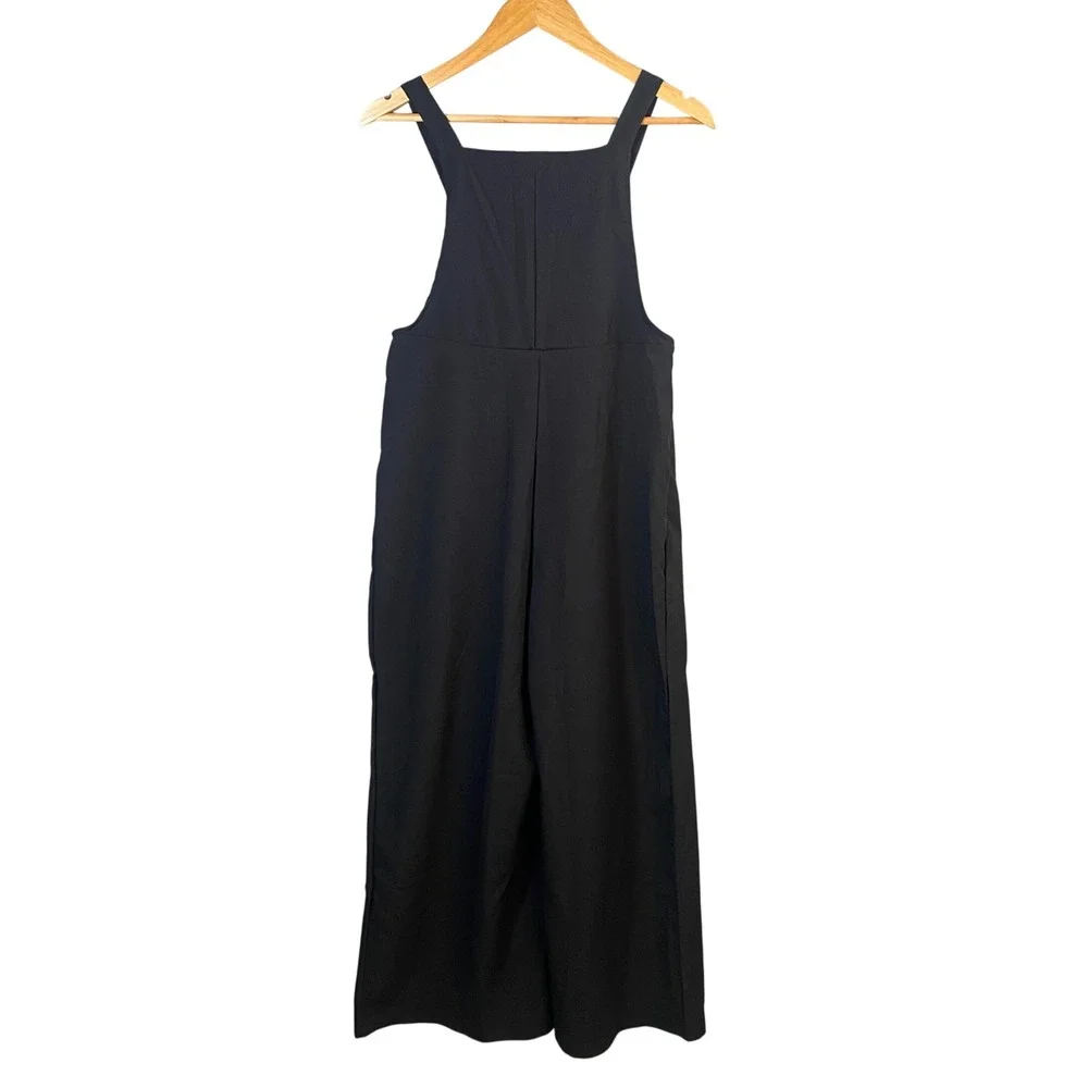 Unbranded‎ Wide Leg Overall Jumpsuit Womens XL Bib Minimalist Lagenlook Utility